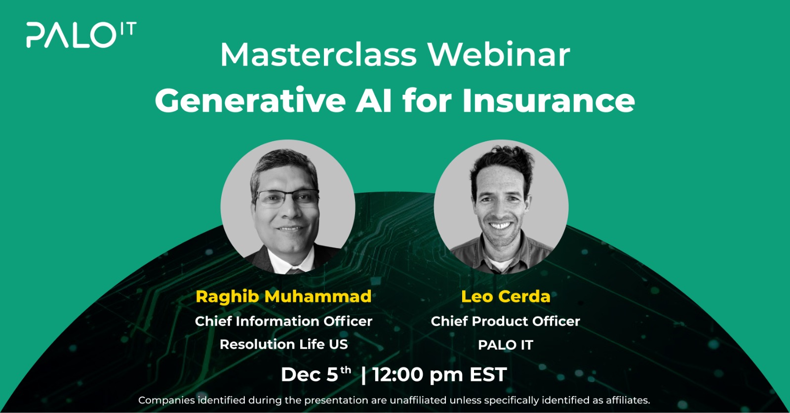 webinar invitation three speakers experts of the insurance 